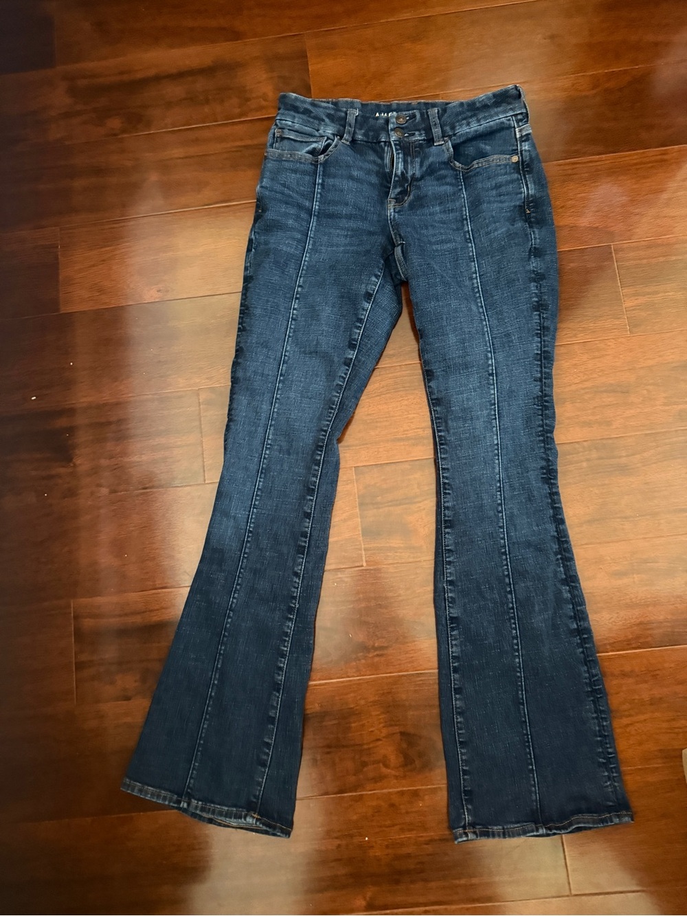 American Eagle Curvy Kick Boot Jeans (Size 8 Long)